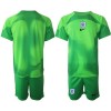 Maglia da Calcio Portiere Inghilterra Mondiali 2022 Verde per Bambino